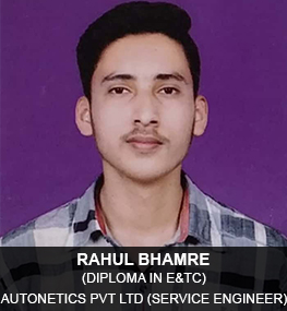 Placed Candidate Rahul Bhamre